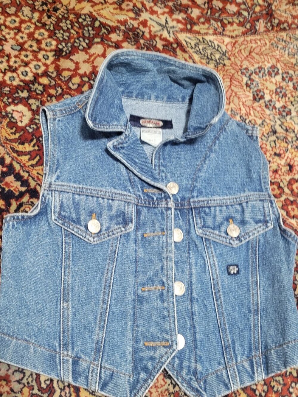 Jordache Jeans Vintage Denim Vest Size 7